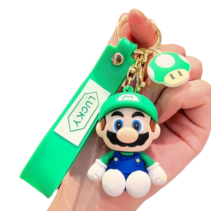 Retro Super Mario Adventure Keychain