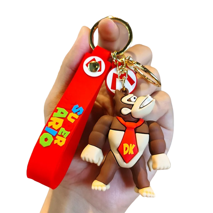 Retro Super Mario Adventure Keychain