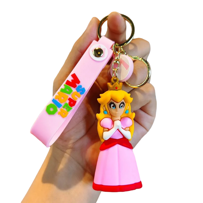 Retro Super Mario Adventure Keychain