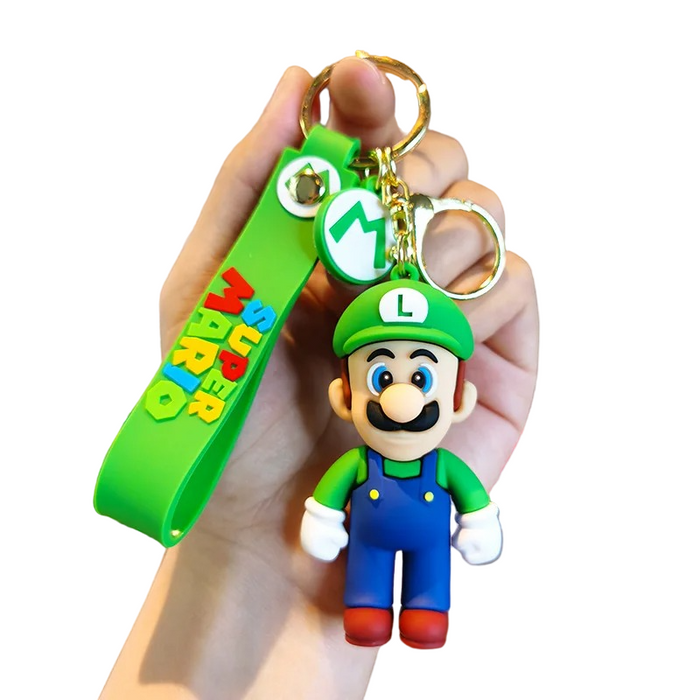 Retro Super Mario Adventure Keychain