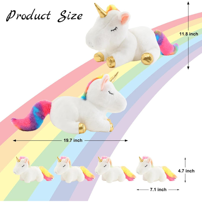 Unicorn Plush Toy With Mini Unicorn Babies