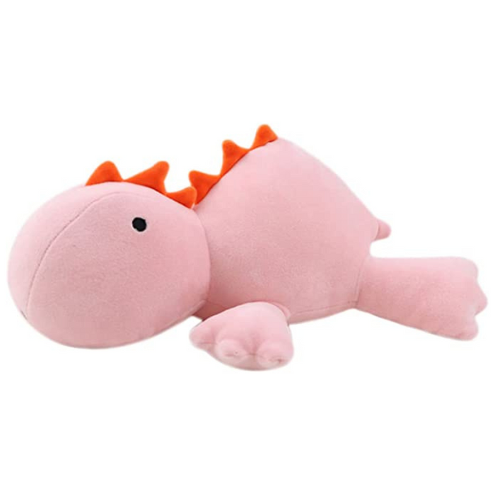 Pink Dinosaur Plush Throw Pillow