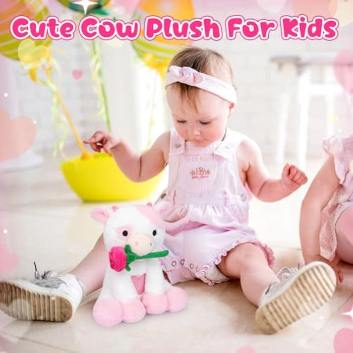 Valentine Stuffed Cow Doll