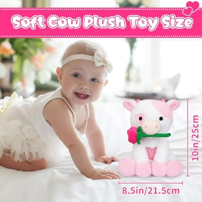 Valentine Stuffed Cow Doll