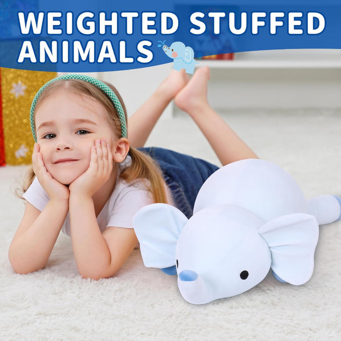 Weighted Elephant Animal Plush Toy