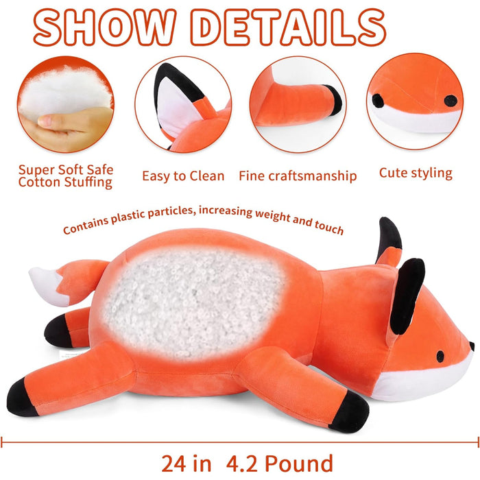 Weighted Fox Plush Toy