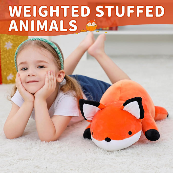 Weighted Fox Plush Toy