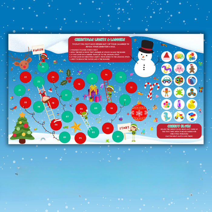 Fidget Advent Calendar With Interactive Board Game