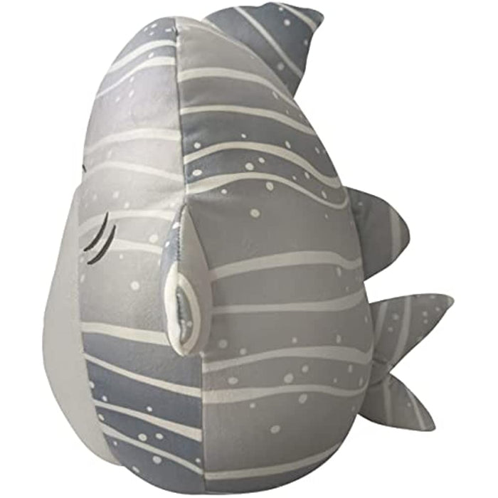 14-Inch Grey Striped Shark Plush Toy