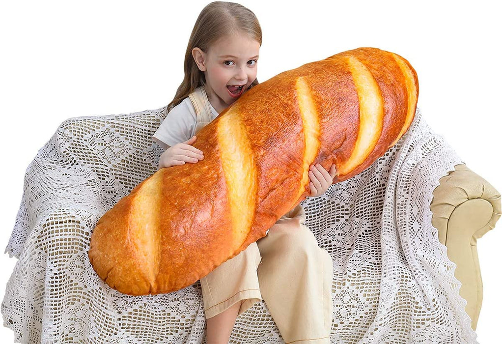 40 Inch 3D Bread Shape Soft Pillow