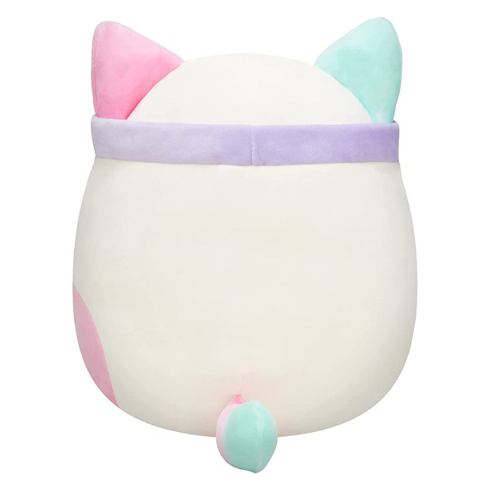 14-Inch Plush Toy with Aquatic Blue and Pink Accents