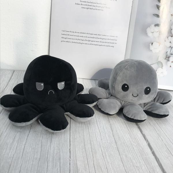 Black and Grey Octopus Plush Toys